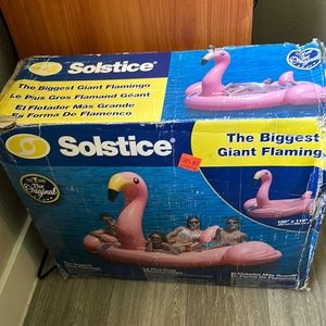 Brand new still in box, Solstice the original The biggest giant flamingo float